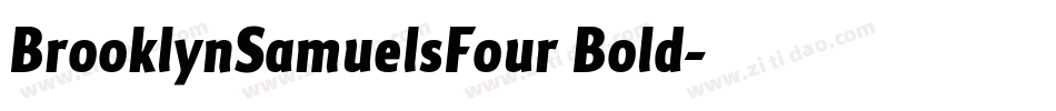 BrooklynSamuelsFour Bold字体转换